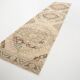 3x13 Persian Cream & Brown Oriental Vintage Runner Rug, 91x392Cm