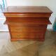 3-drawer chest of drawers with sliding shelf - Louis Philippe style - cherry color