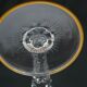 ST LOUIS Excellence - 4 large gold cut crystal wine glasses - H 22.4