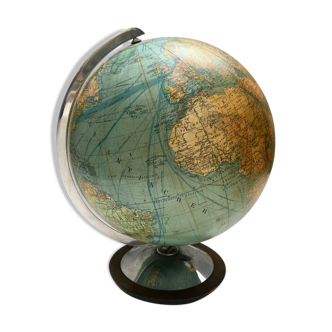 Bright vintage globe