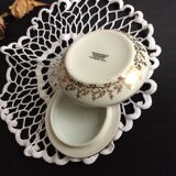 Old candy box, jewelry box, snake porcelain