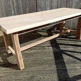 Table de ferme bois brut