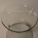 Photophore vase in the shape of a transparent diabolo
