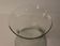 Transparent diabolo-shaped tealight vase