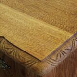 Tables de chevet danoises en chêne, signées Henning Kjærnulf, années 1960