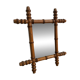 Miroir faux bambou années 40