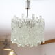 "Ice" chandelier in Lucite from Kalmar, Austria, 60 's, Plexiglas