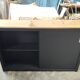 Sliding workbench with shallow depth