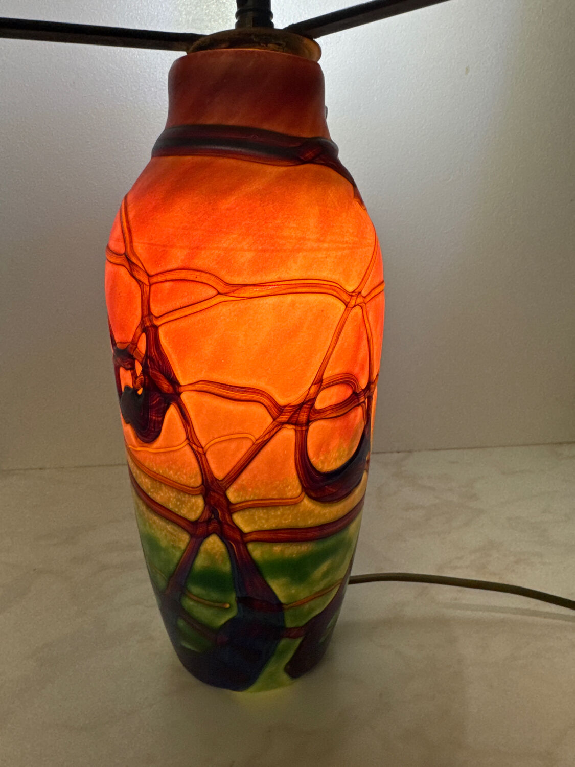 Pied de Lampe, plus onion vase, Miichele Luzoro