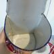 Ladle door kitchen utensil pot in enamelled sheet metal