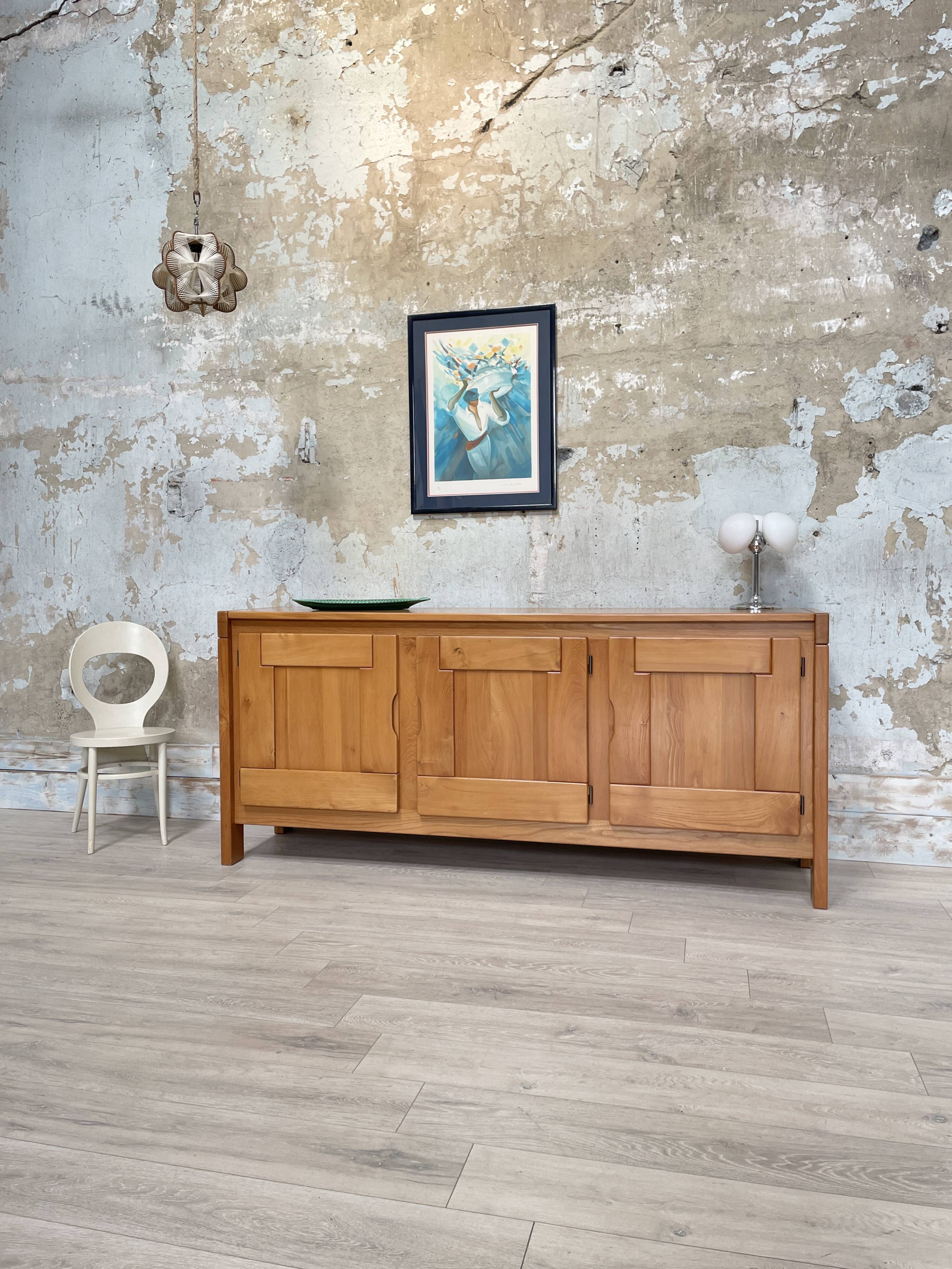 Enfilade en elme massif, REGAIN edition, circa 1980.