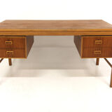 Scandinavian teak desk, Göran Strand, Lelångs Möbelfabrik, Sweden, 1950