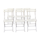 Lot 6 chairs folding garden square