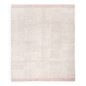 8x10 Peach Orange Handmade Wool Vintage Rug, 250x304Cm SK 34929