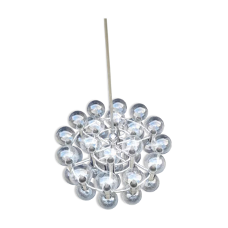 Lustre moderniste vintage par Motoko Ishii pour Staff Leuchten 1971