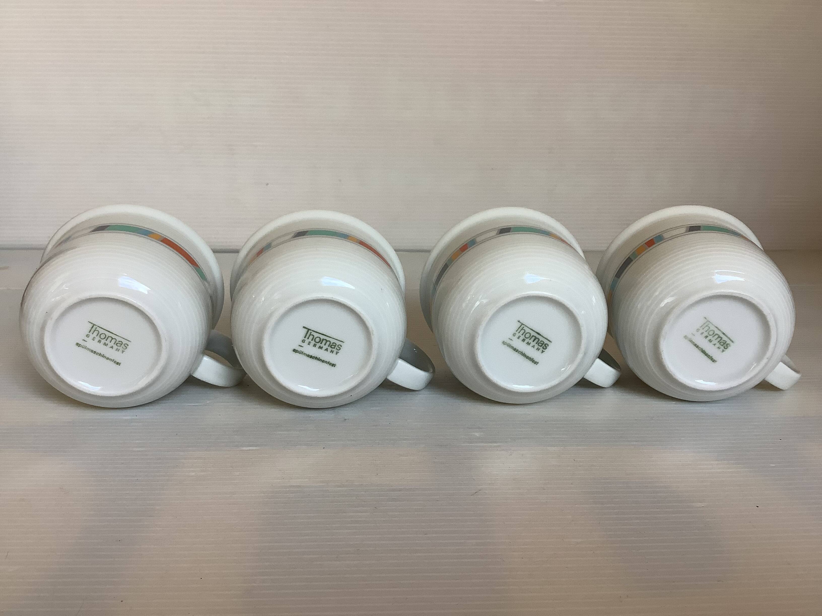 Four Thomas Germany cups from the 80s