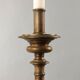 Antique candlestick with lampshade Italy 20th Century