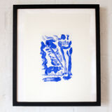 Blue monoprint ii