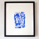 Blue monoprint ii