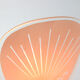 Set of 2 mid-century pink glass table lamps, 1950s
