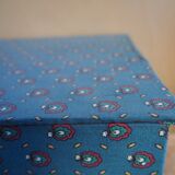 Ancient box in Provençal-style fabric