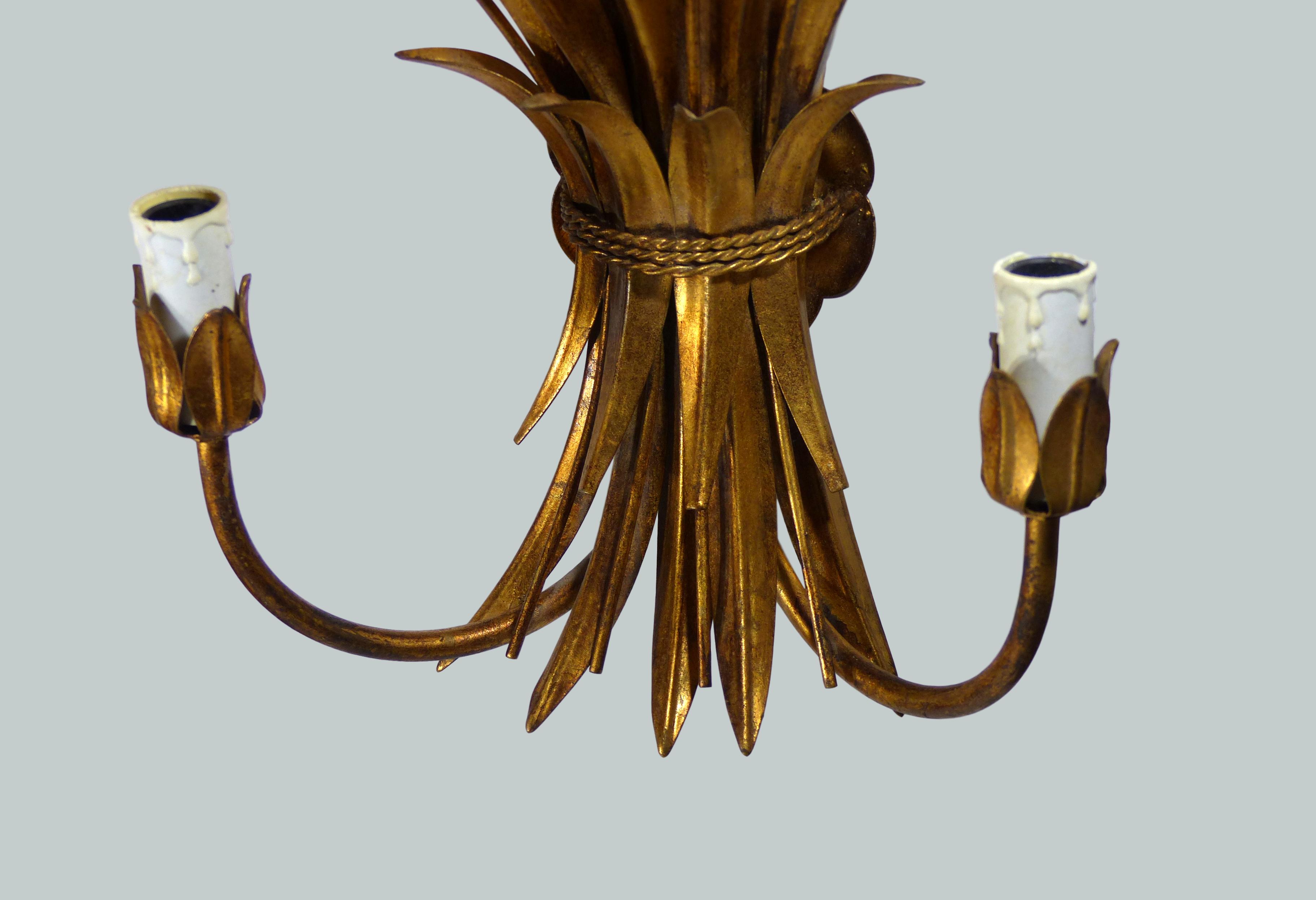 Applique gerbe de blés dorée