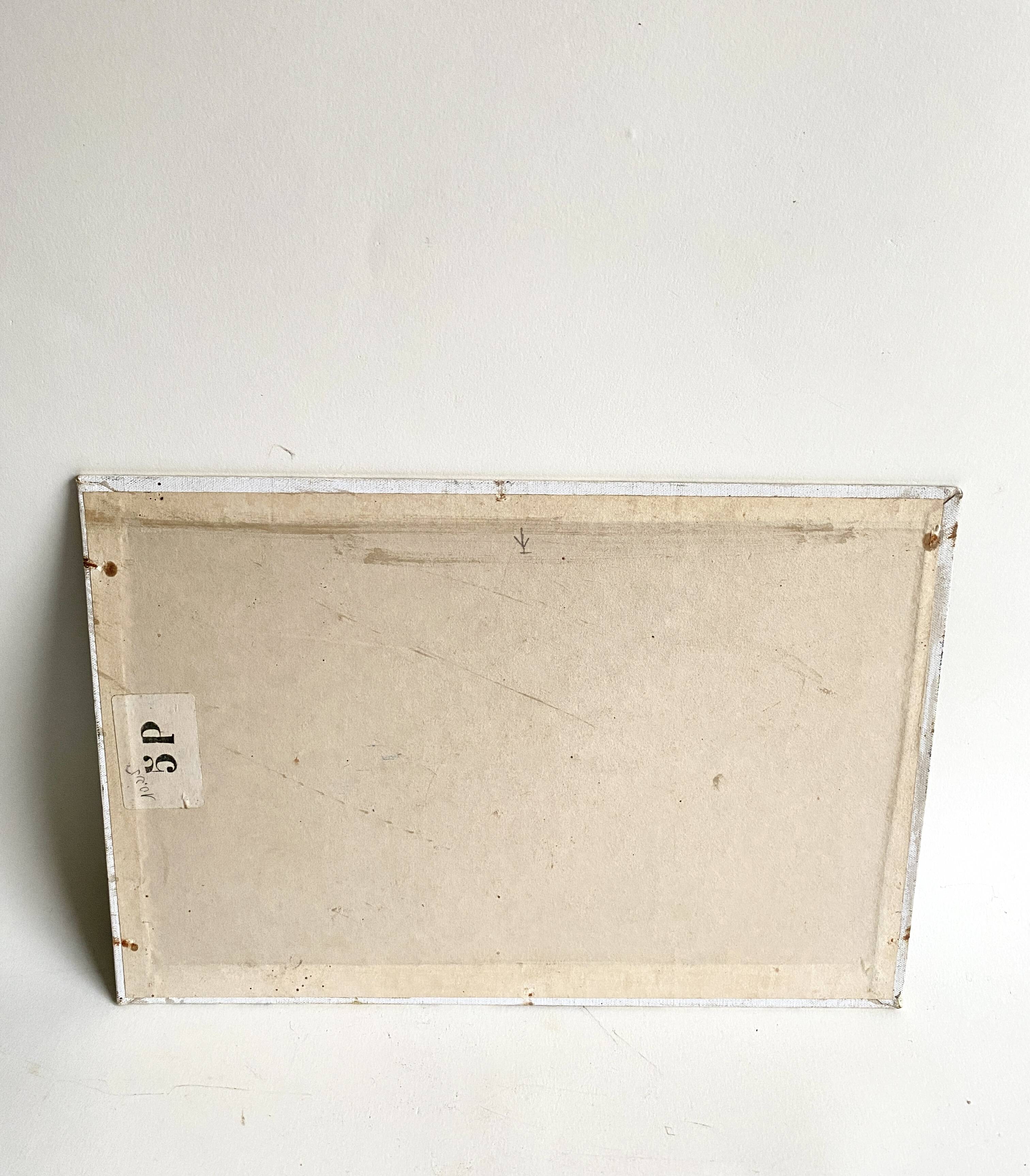 Oil on cardboard, early 20th century