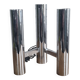 Double chrome wall lamp, Gaetano Sciolari, vintage, 70s