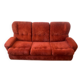 Canapé Space Age orange/rust