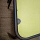 8 canteen chairs, yellow, blue, and red Formica with metal tubing from the 1950s-60s.