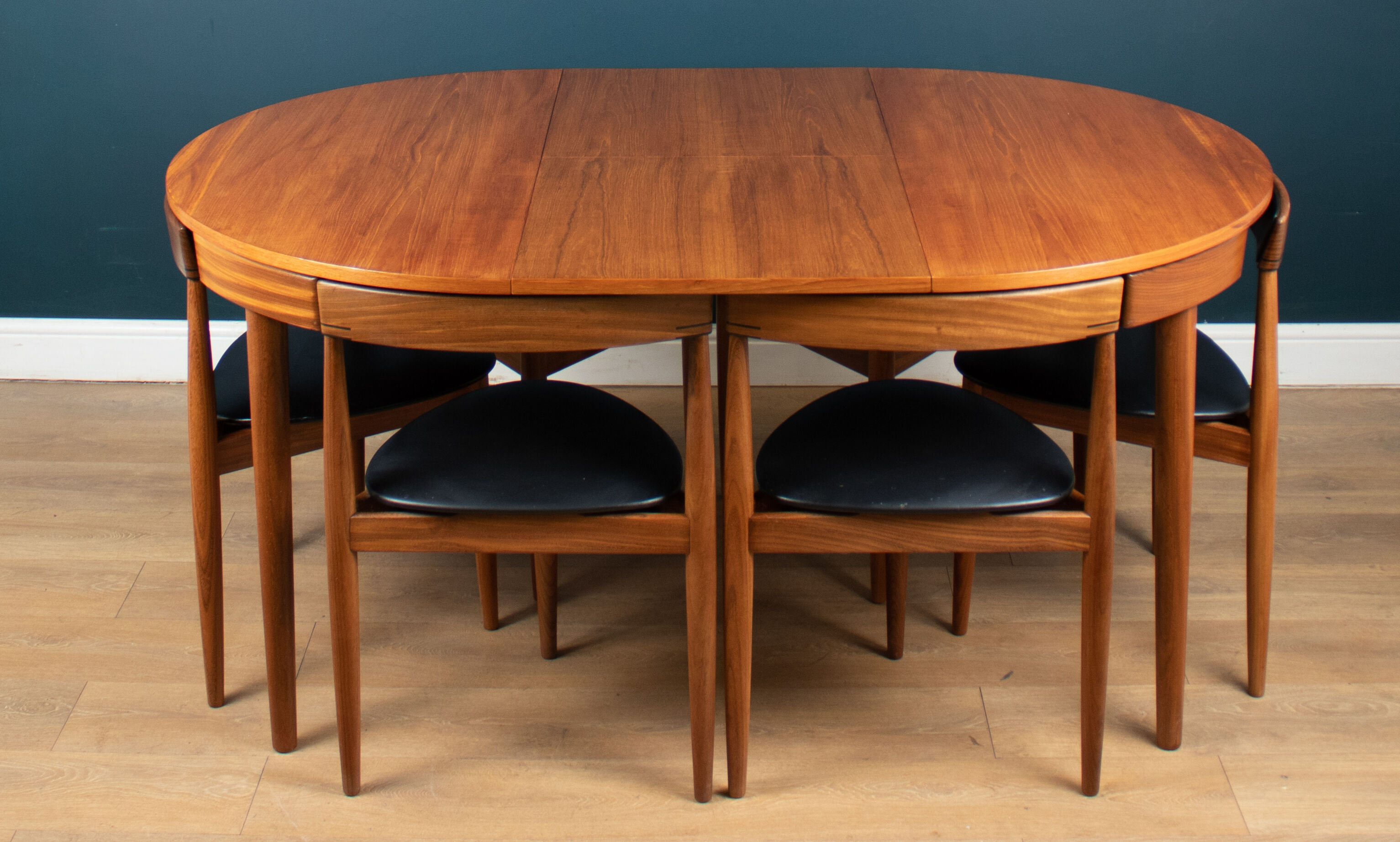 Table à manger & 6 chaises « Roundette » d'Hans Olsen pour Frem Rølje 1960