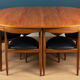 Table à manger & 6 chaises « Roundette » d'Hans Olsen pour Frem Rølje 1960