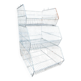 Stackable Wire Grocery Shelf Lockers