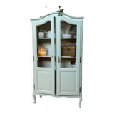 Vintage display case in Caiman green