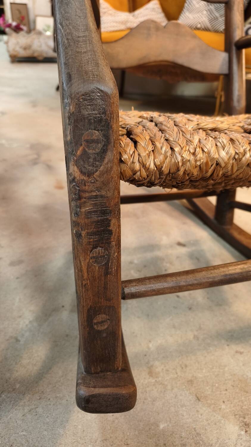 Vintage oak rocking chair