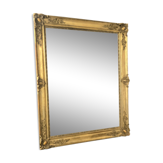 Rectangular mirror from the Empire period, mercury glass 18th century