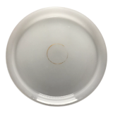 Old servant's tray in white opaline 26 cm