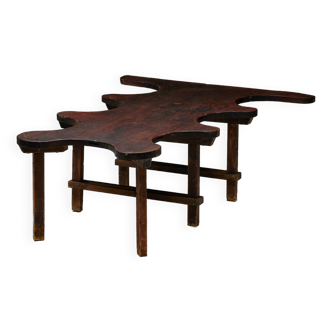 Rustic Free Form Organic Table, France, Late 19th Century