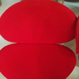 Pair of red armchairs