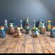 Vases, Flemish pottery from Thulin, Art Nouveau, Art Deco
