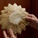 Sunburst vide poche in hand-carved alabaster, 1960s