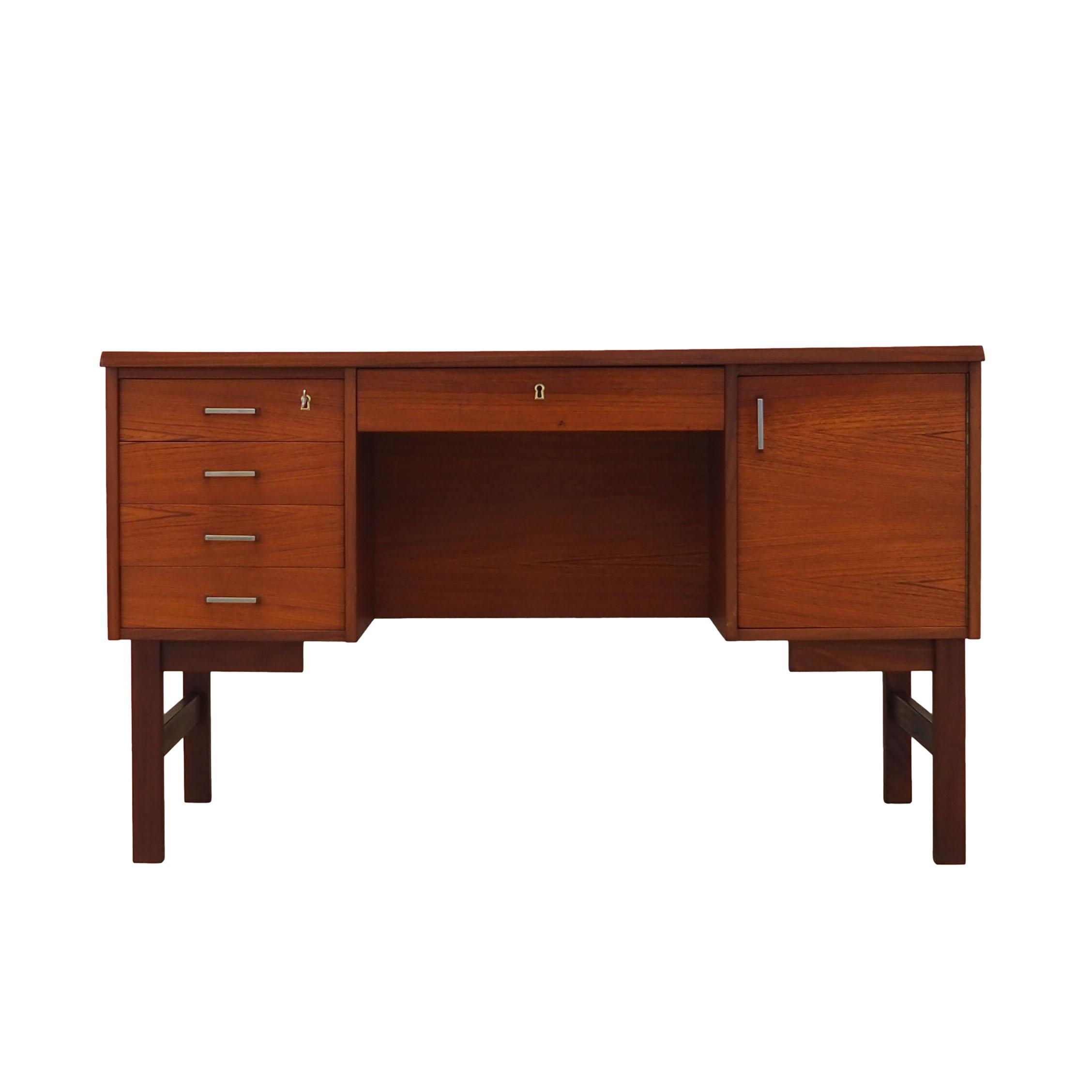 Teak desk, Danish design, 1970s, production: Denmark