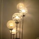 Lampadaire vintage 5 globes Mazzega en cascade