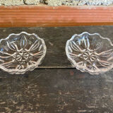 Pair of Antique Saleron Crystal Henri Piubello Salt and Pepper Shakers Vintage