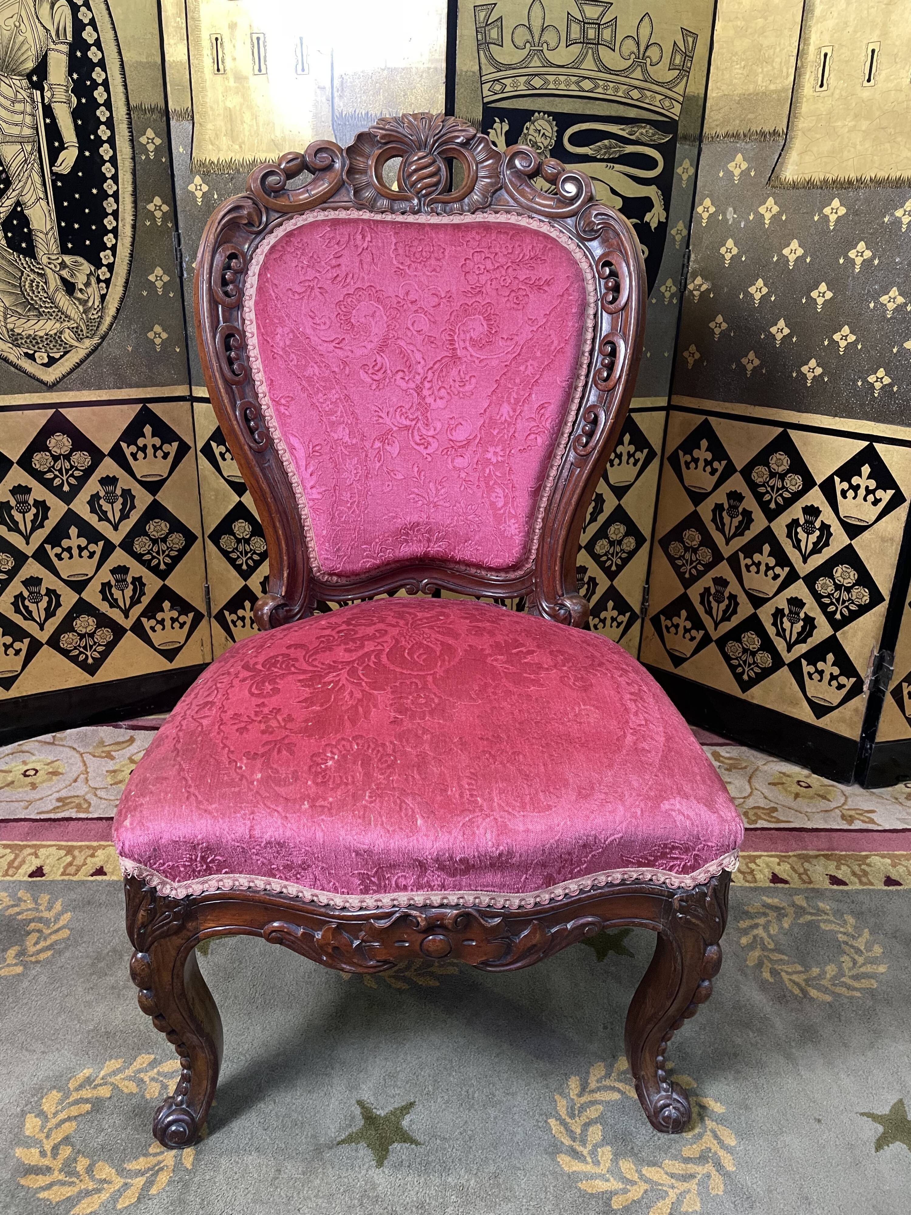 Fauteuil chauffeuse époque Napoléon III