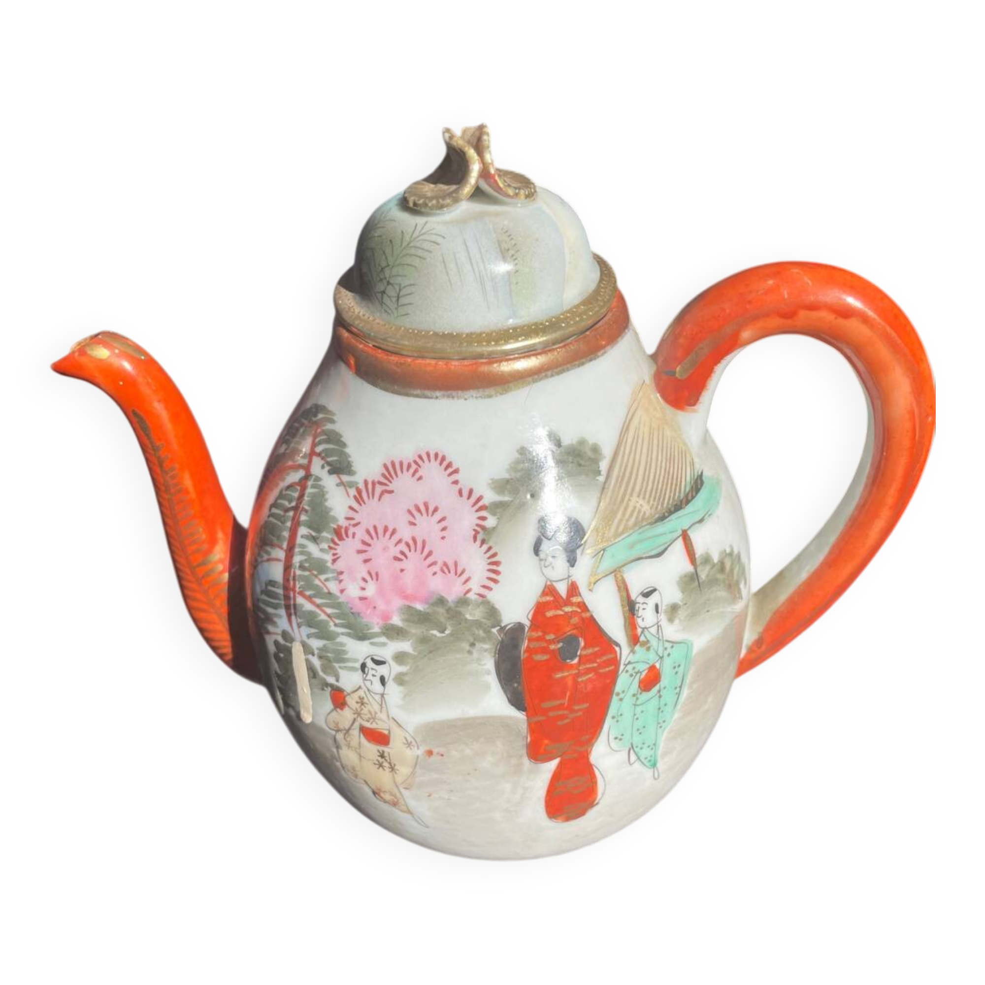 Théière japonaise Kutani