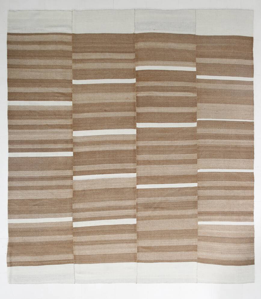10x10 Bronze Beige Square Vintage Rug, 300x321Cm