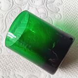 4 grands verres 33 cl verts vintage france