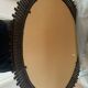 Large round sun design mirror in metal – vintage style – Ø 110 cm