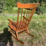 Wooden rocking-chair